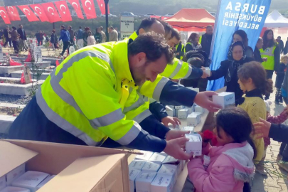 Depremzedeye Bursa morali