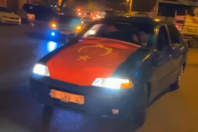 Asker konvoyunda drift şov...