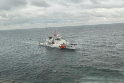 Batan gemi için denizden ve havadan seferberlik böyle görüntülendi