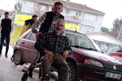 Testere ile odun keserken bacağını kesti