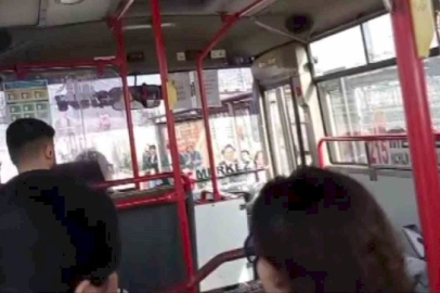 Otobüste bebek kavgası!