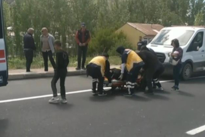 Yolun karşısına geçmeye çalışan kadına otomobil çarptı