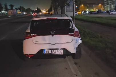 Otomobile çarpan motosiklet sürücüsü yaralandı!