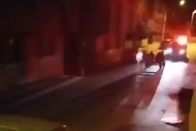 Polis ile at arabalı şüpheliler arasında nefes kesen kovalamaca