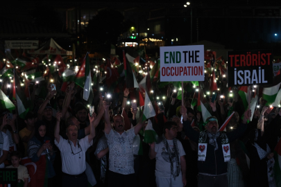 Binlerce Bursalı Filistin için bir araya geldi