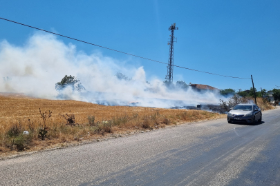 Bursa'da örtü yangını