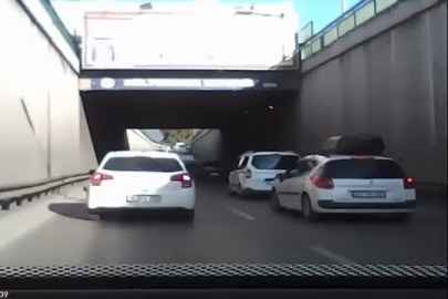 Alkollü sürücü trafiği böyle birbirine kattı