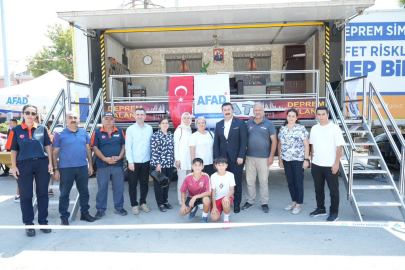 Deprem anında yapılacaklar uygulamalı olarak anlatıldı