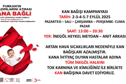 İnegöl’de Kızılay’dan Kan Bağışı Kampanyası