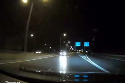 Bursa’da ters yöne giren araç yürekleri ağıza getirdi