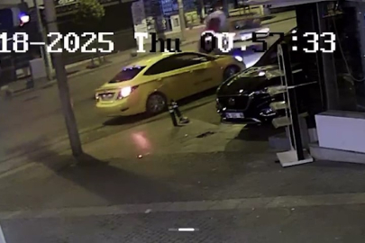 Drift yapan araç ile motosiklet çarpıştı