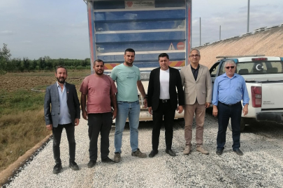 Düğün salonu yolundaki asfalt çalışması tamamlandı