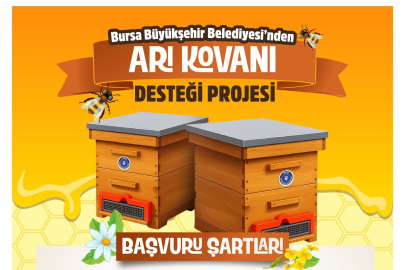 Yangın mağduru arıcılara Bursa Büyükşehirden kovan desteği