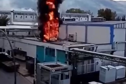 Bursa’da korkutan fabrika yangını