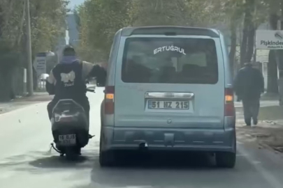 Bursa’da trafikte tehlikeli anlar kamerada