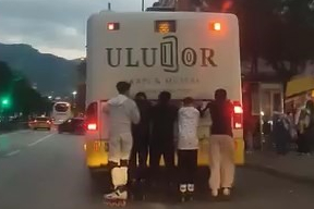 Bursa'da gençlerin tehlikeli yolculuğu