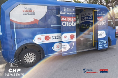 BURSAKART mobil hizmet aracı bugün Yenişehir’de