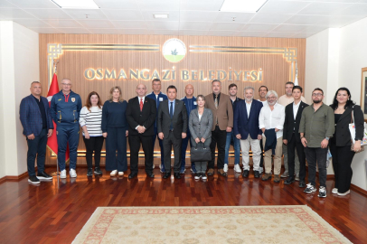 Proje ortaklarından Başkan Aydın’a ziyaret