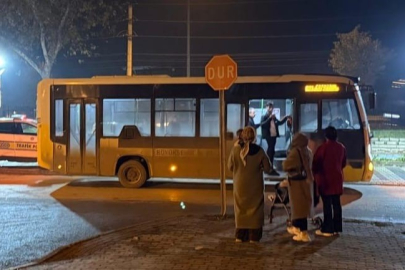 Otobüsün çarptığı adam ağır yaralandı