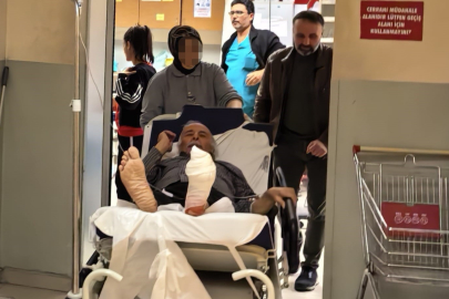 Odun kesmek isterken, ayağını kesti