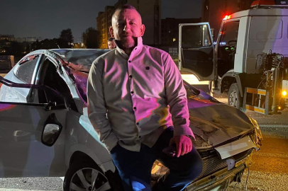 Kazadan yara almadan kurtuldum pozu