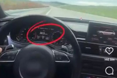 307 kilometre hızı görüp kendisini çekti, jandarma enseledi