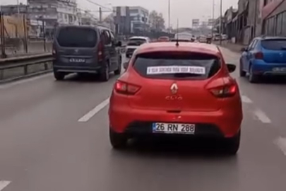 Boşanmayı düğün gibi kutladı: Bursa'da ilginç otomobil süslemesi güldürdü