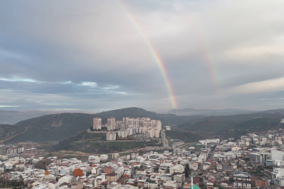 Kestel semalarında gökkuşağı oluştu