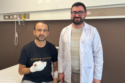 Kopan parmağını buz poşetine koyup yurt dışından Türkiye'ye geldi