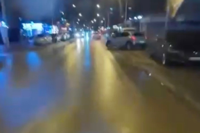 Aniden yola çıkan cip motosikletle çarpıştı