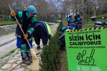 Bursa kışın da çiçek bahçesine dönüşüyor