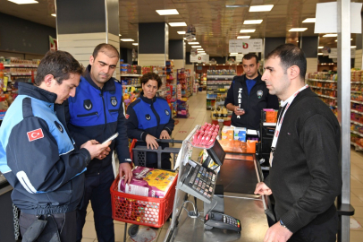 Etiketlere zabıta denetimi