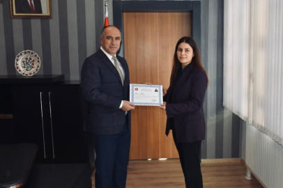 Yürekli’ye Üstün Başarı Belgesi