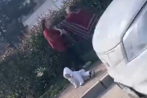 Dilenci kadınların kavgası kamerada: Kucağındaki bebek yere düştü