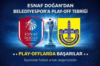 Esnaf Doğan’dan Belediyespor’a Play-Off Tebriği