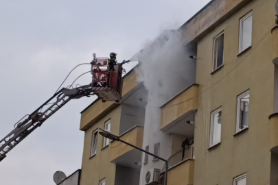 Bursa'da yemek yapılırken çıkan yangın paniğe neden oldu