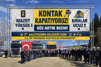 Yenişehir Taşıyıcılar Kooperatifi'nden Kontak Kapatma Eylemi
