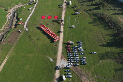 Yeşil vatan neferleri, bu sefer söndürmek için değil yarışmak için ter döktü