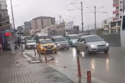 Bursa'da tehlikeli manevra: 3 bin lira ceza kesildi