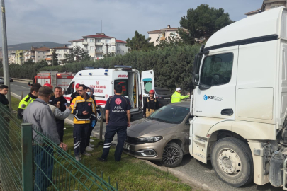 Önüne kattığı otomobili sürükledi