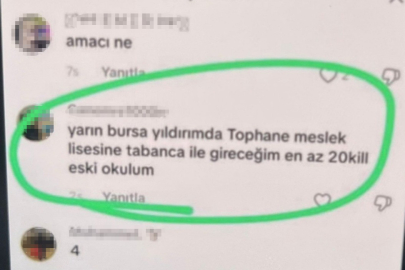 Maraş ve Urfa’da okula yapılan saldırı sonrası Bursa’da "Sıra bende" yazan şüpheliye operasyon düzenlendi