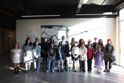 Şehrin hikayesini çocuklar çizdi