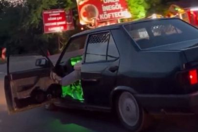 Trafikte 'yok artık' dedirten anlar kamerada