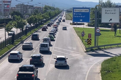 Bayram dönüş trafiği İnegöl'de yoğunlaştı