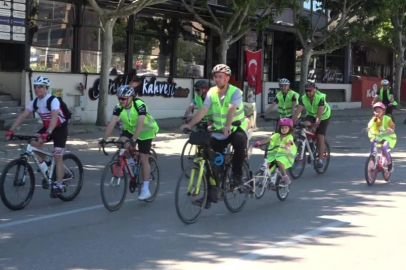Sağlıklı hayat için pedal çevirdiler