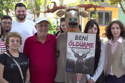 Geyik Av İhalesine Geyikli Protesto 