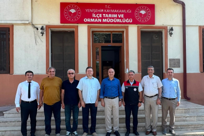 Yenişehir Tarım Müdürü Mehmet Akın’a Hayırlı Olsun Ziyareti