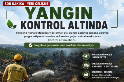 Yenişehir’deki Orman Yangını Kontrol Altına Alındı
