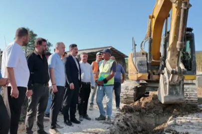 Aydoğdu Köyü’nde kanalizasyon çalışması