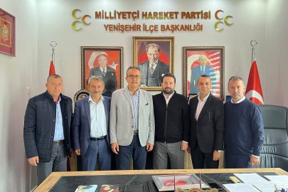 Sendika temsilcilerinden MHP Yenişehir İlçe Teşkilatına ziyaret